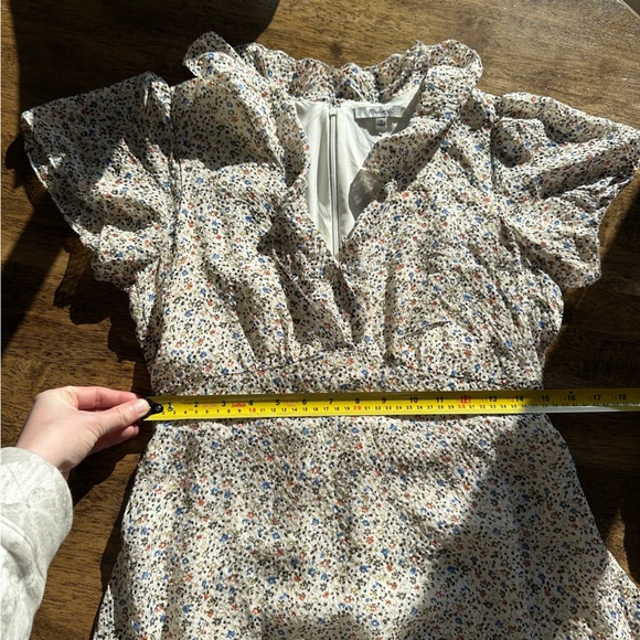 Madewell 100% Silk Ruffle-Neck Mini Dress - Picture 11 of 13